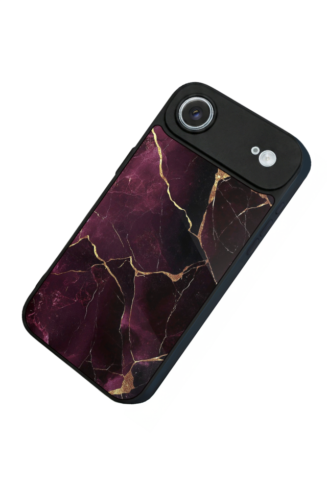 iPhone 17 Air Uyumlu Mermer Marble Tasarımlı Glossy Premium Kılıf