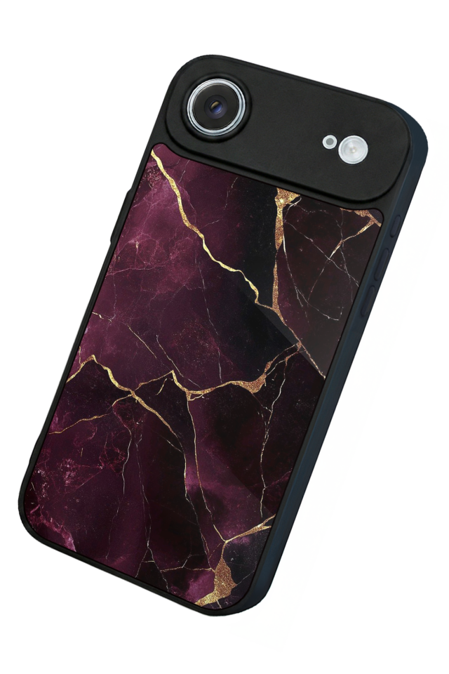 iPhone 17 Air Uyumlu Mermer Marble Tasarımlı Glossy Premium Kılıf