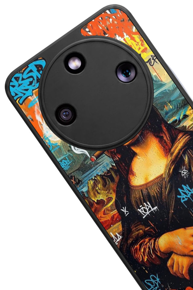 Honor Magic 8 Lite Uyumlu Monalisa Tasarımlı Glossy Premium Kılıf