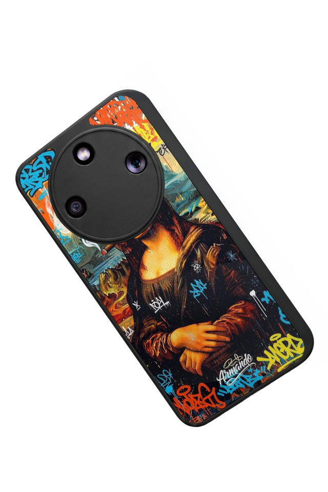 Honor Magic 8 Lite Uyumlu Monalisa Tasarımlı Glossy Premium Kılıf