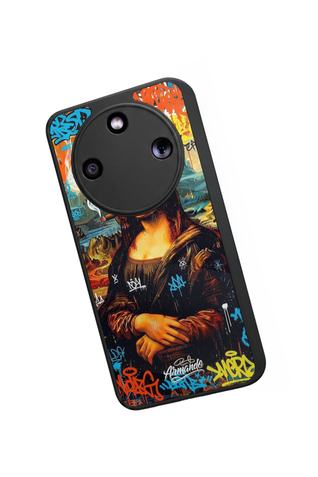 Honor Magic 8 Lite Uyumlu Monalisa Tasarımlı Glossy Premium Kılıf