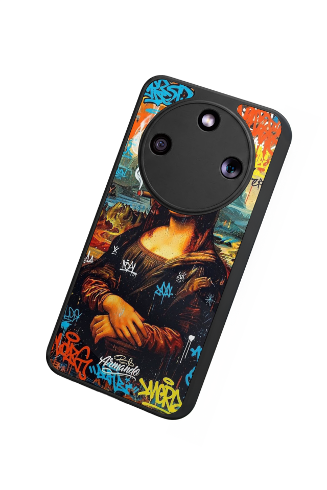 Honor Magic 8 Lite Uyumlu Monalisa Tasarımlı Glossy Premium Kılıf