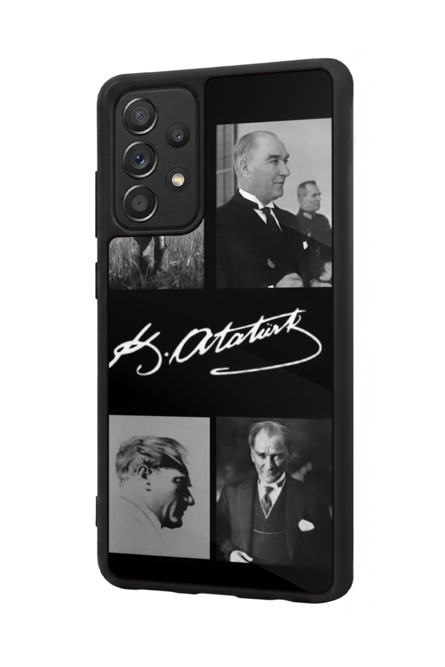 Samsung Galaxy A72 Uyumlu Mustafa Kemal Ataturk Tasarımlı Glossy Premium Kılıf