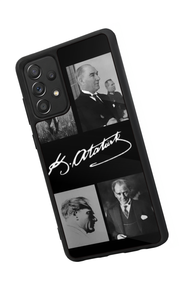 Samsung Galaxy A72 Uyumlu Mustafa Kemal Ataturk Tasarımlı Glossy Premium Kılıf