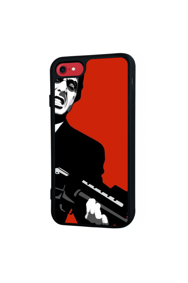 iPhone SE Uyumlu Scarface Tasarımlı Glossy Premium Kılıf