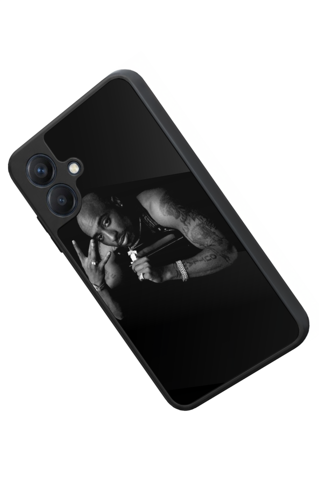 Samsung Galaxy A07 Uyumlu Tupac Tasarımlı Glossy Premium Kılıf