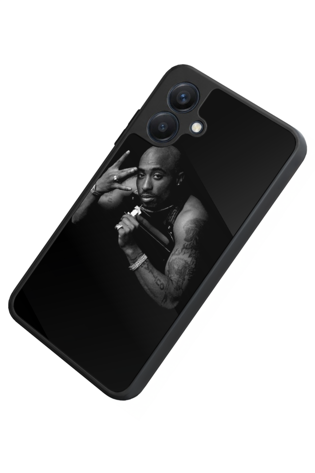 Samsung Galaxy A07 Uyumlu Tupac Tasarımlı Glossy Premium Kılıf