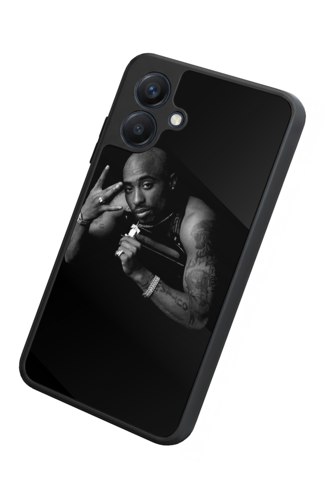 Samsung Galaxy A07 Uyumlu Tupac Tasarımlı Glossy Premium Kılıf