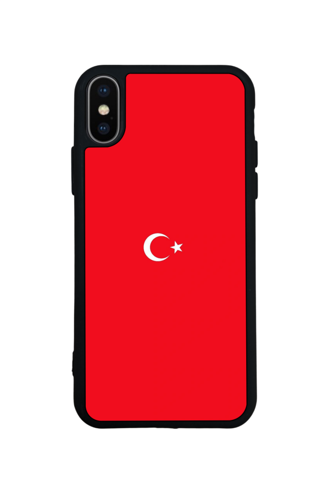 iPhone XS Max Uyumlu Türk Bayragi Tasarımlı Glossy Premium Kılıf