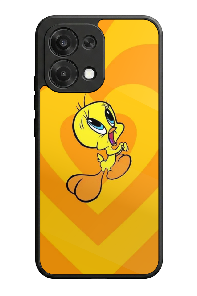 Oppo A6 Pro Uyumlu Tweety Tasarımlı Glossy Premium Kılıf