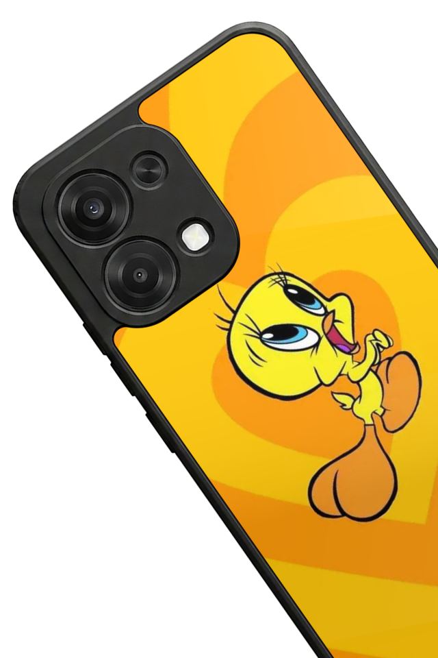 Oppo A6 Pro Uyumlu Tweety Tasarımlı Glossy Premium Kılıf