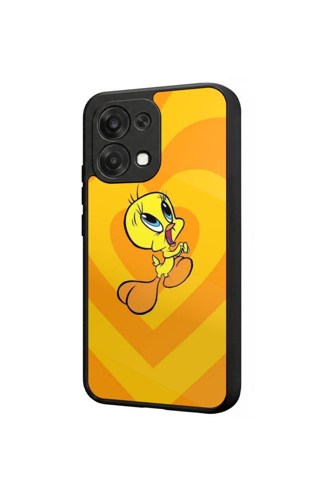 Oppo A6 Pro Uyumlu Tweety Tasarımlı Glossy Premium Kılıf