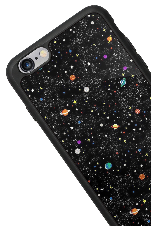 iPhone 6s Plus Uyumlu Uzay Tasarımlı Glossy Premium Kılıf