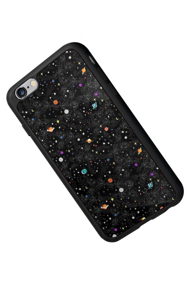 iPhone 6s Plus Uyumlu Uzay Tasarımlı Glossy Premium Kılıf