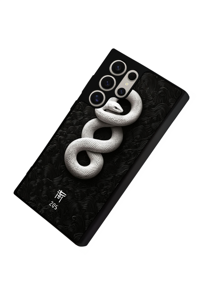 Samsung Galaxy S24 Ultra Uyumlu Yılan Tasarımlı Glossy Premium Kılıf