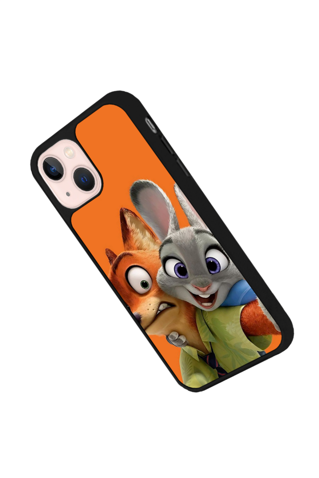 iPhone 15 Uyumlu Zootropolis Tasarımlı Glossy Premium Kılıf
