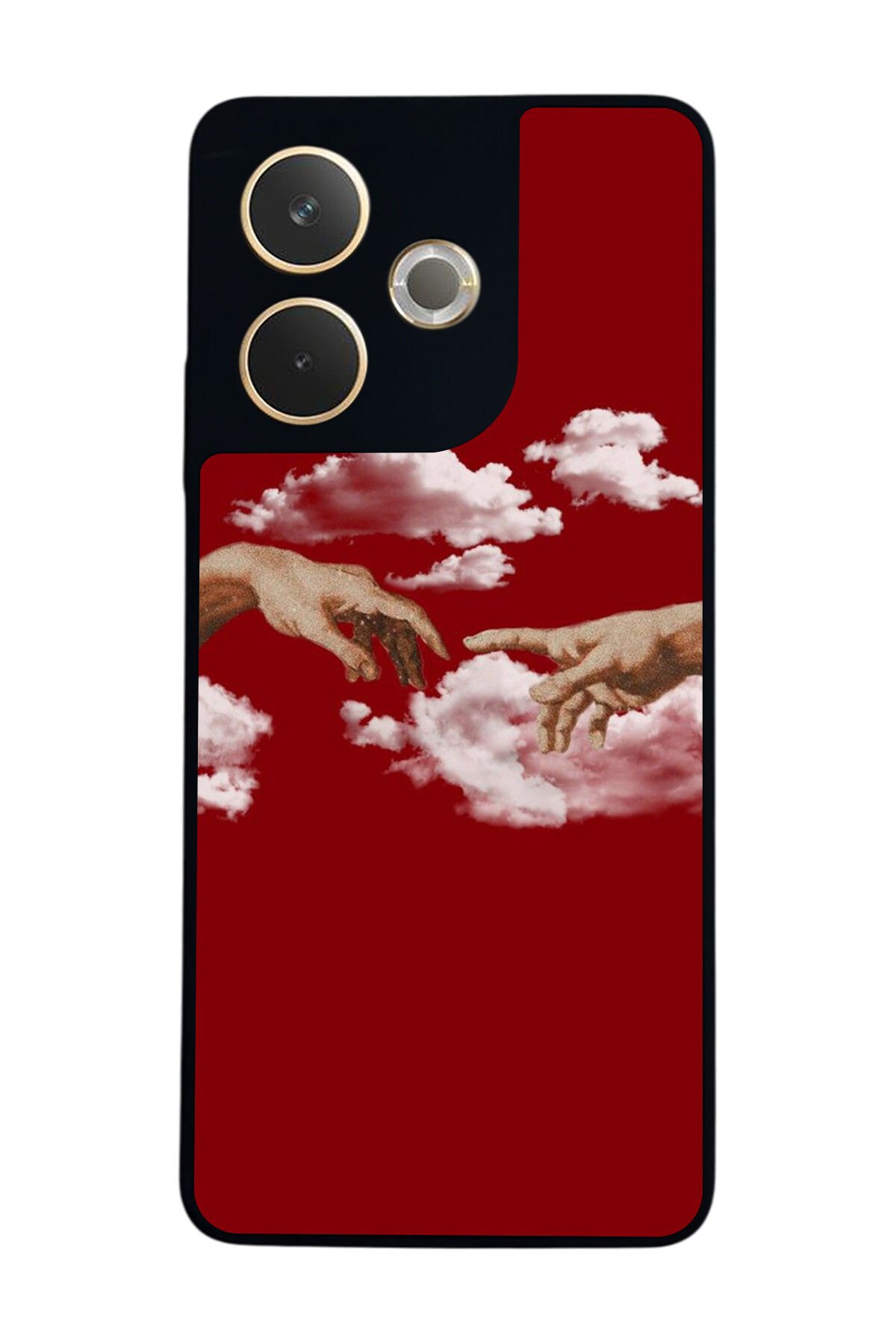 Oppo A5 Pro Uyumlu Kirmizi Tasarımlı Glossy Premium Kılıf