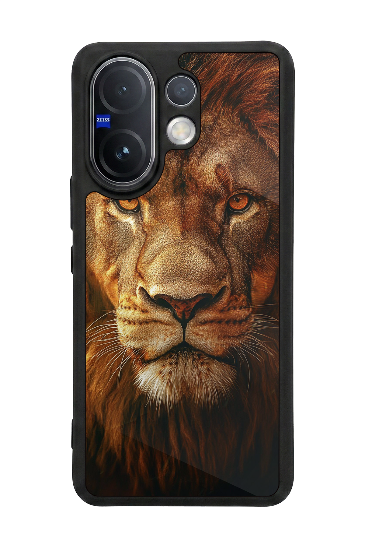 Vivo V60 Uyumlu Aslan Tasarımlı Glossy Premium Kılıf