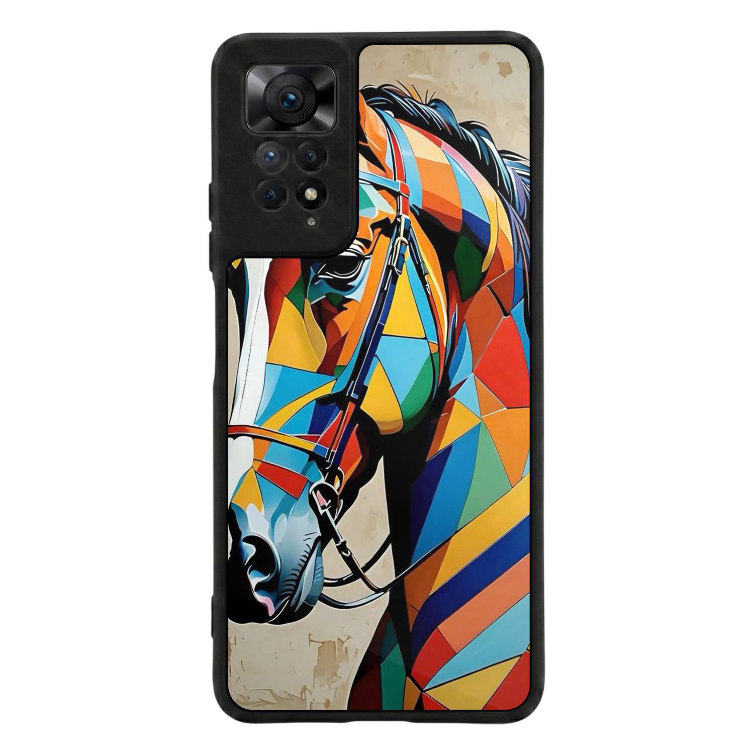 Xiaomi Redmi Note 12 Pro Uyumlu At Horse Tasarımlı Glossy Premium Kılıf