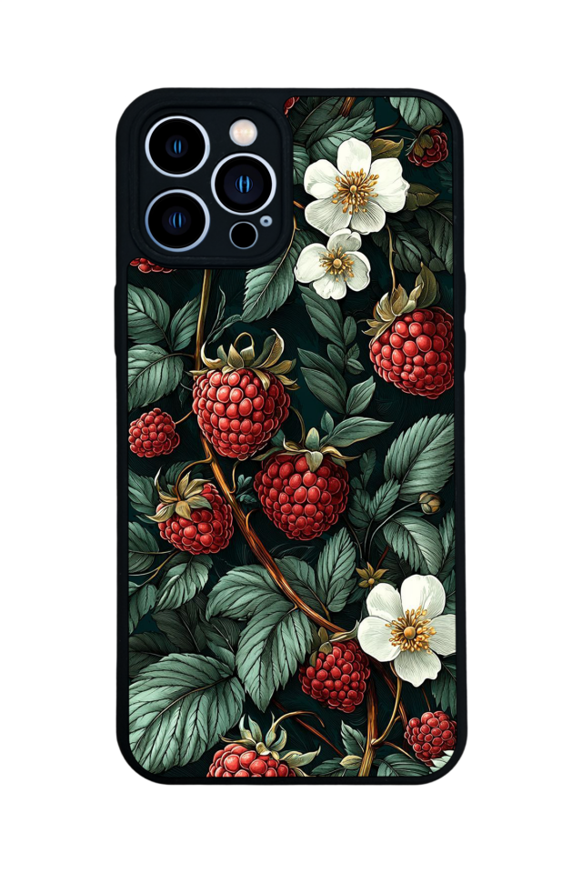 iPhone 12 Pro Max Uyumlu Botanik Tasarımlı Glossy Premium Kılıf