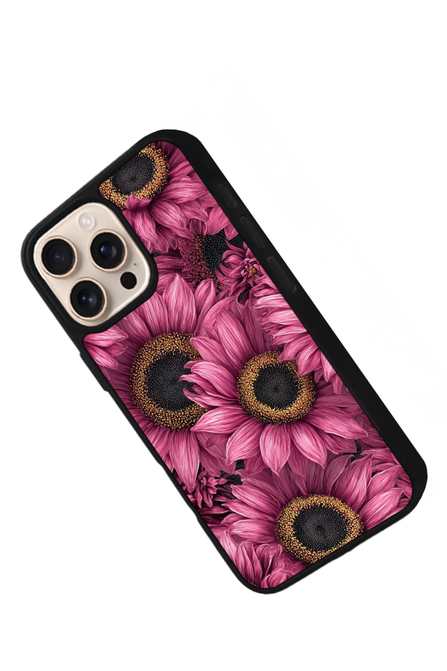 iPhone 14 Pro Uyumlu Cicek Tasarımlı Glossy Premium Kılıf