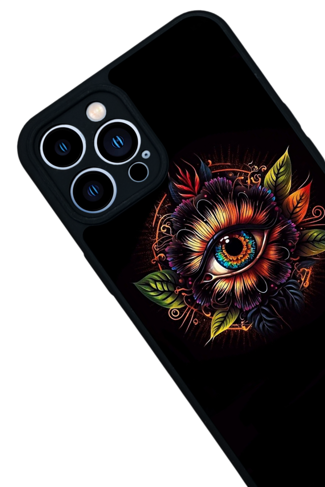 iPhone 13 Pro Max Uyumlu Göz Tasarımlı Glossy Premium Kılıf