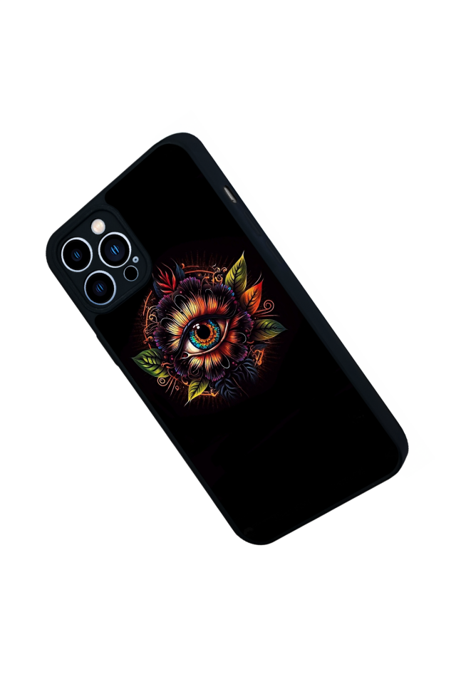 iPhone 13 Pro Max Uyumlu Göz Tasarımlı Glossy Premium Kılıf