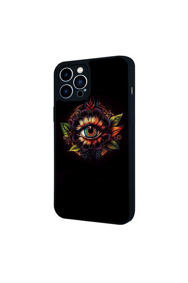 iPhone 13 Pro Max Uyumlu Göz Tasarımlı Glossy Premium Kılıf