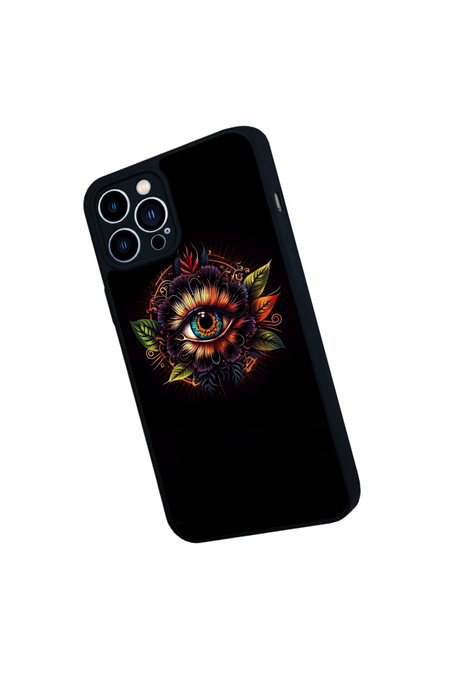 iPhone 13 Pro Max Uyumlu Göz Tasarımlı Glossy Premium Kılıf