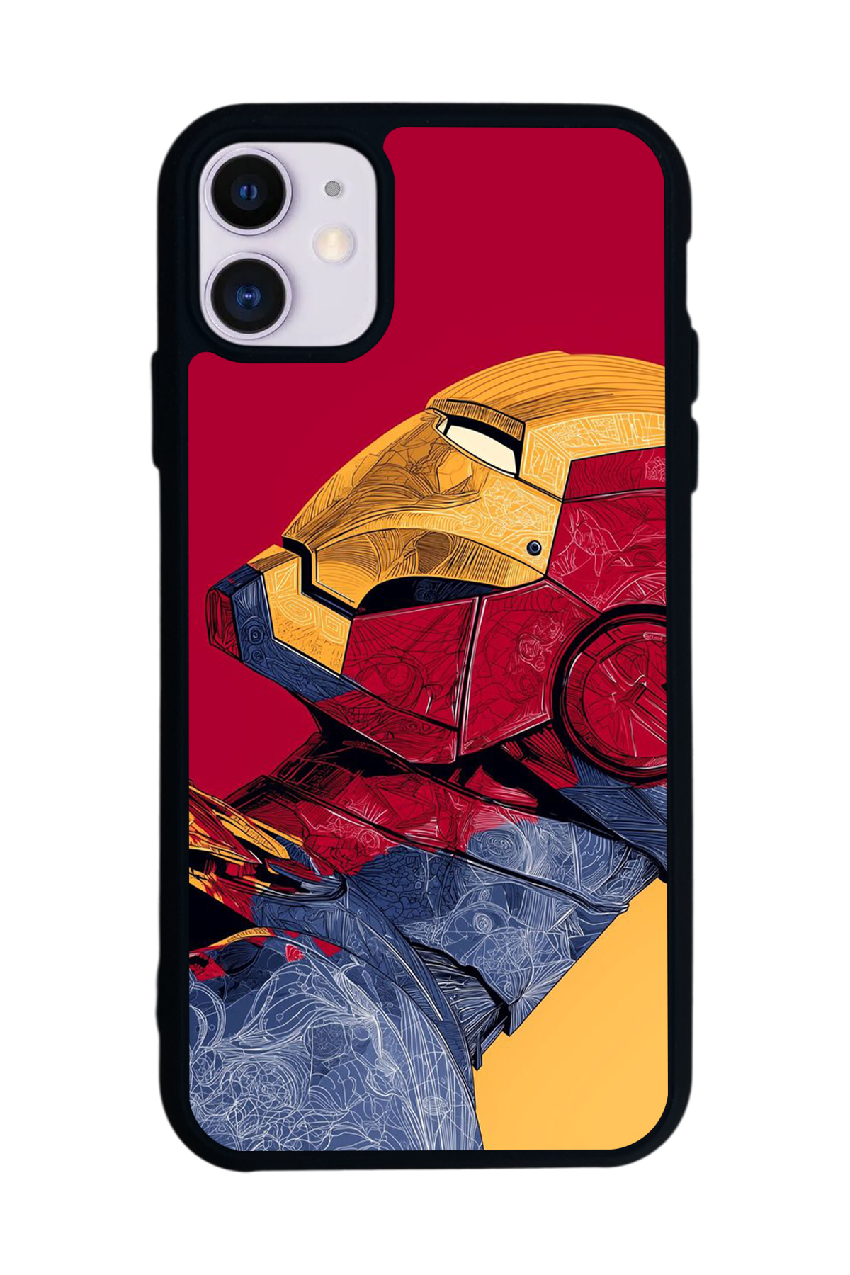 iPhone 11 Uyumlu  Iron Man ( Demir Adam ) Tasarımlı Glossy Premium Kılıf