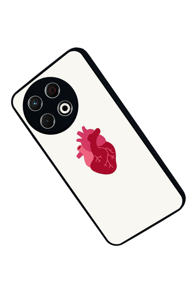 Tecno Spark 30 Pro Uyumlu Kalp Love Tasarımlı Glossy Premium Kılıf