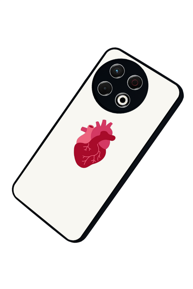 Tecno Spark 30 Pro Uyumlu Kalp Love Tasarımlı Glossy Premium Kılıf