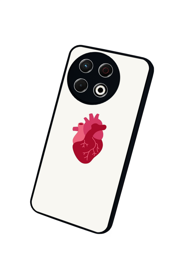 Tecno Spark 30 Pro Uyumlu Kalp Love Tasarımlı Glossy Premium Kılıf