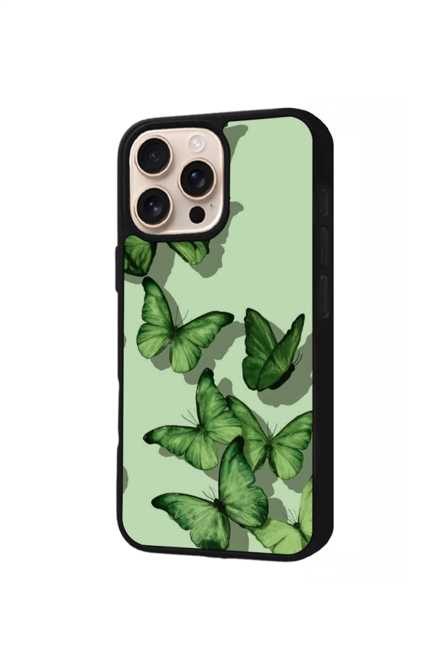 iPhone 15 Pro Uyumlu Kelebek Tasarımlı Glossy Premium Kılıf