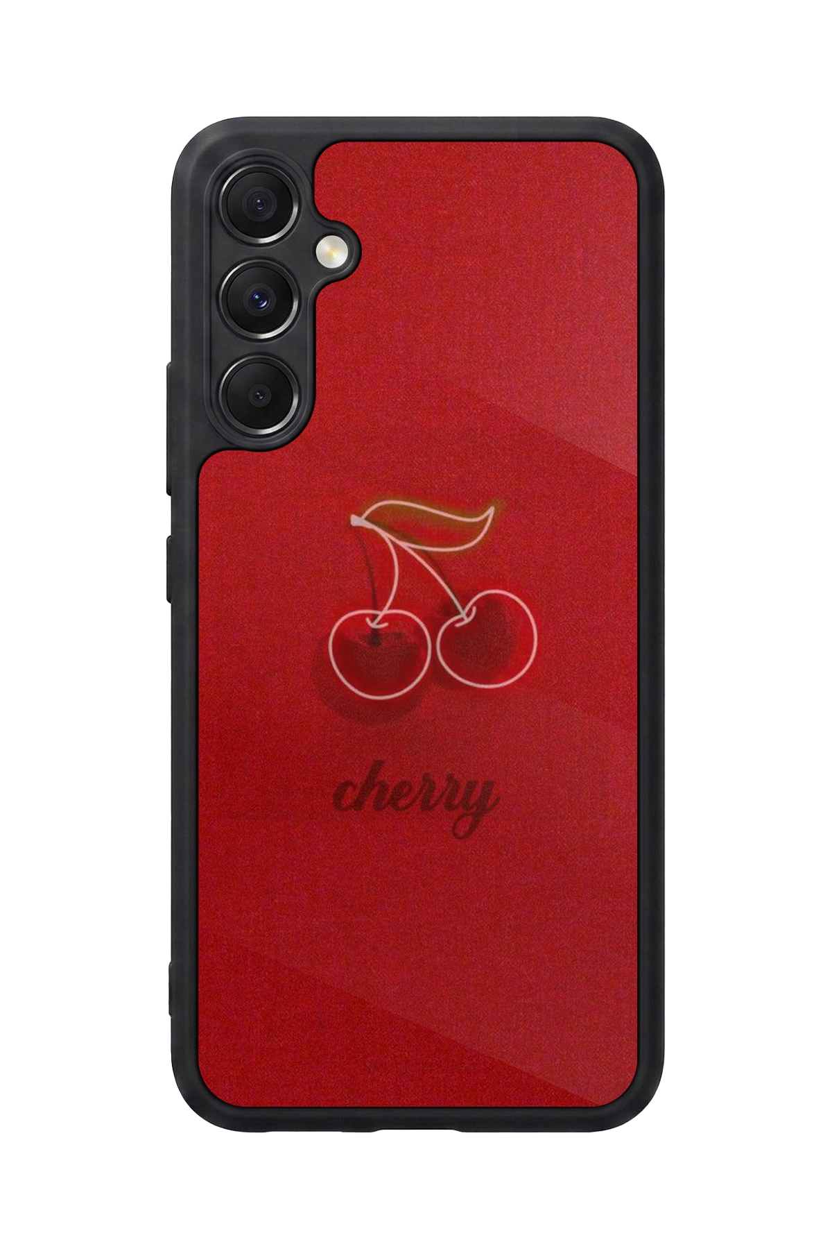 Samsung Galaxy A34 Uyumlu Kiraz Tasarımlı Glossy Premium Kılıf