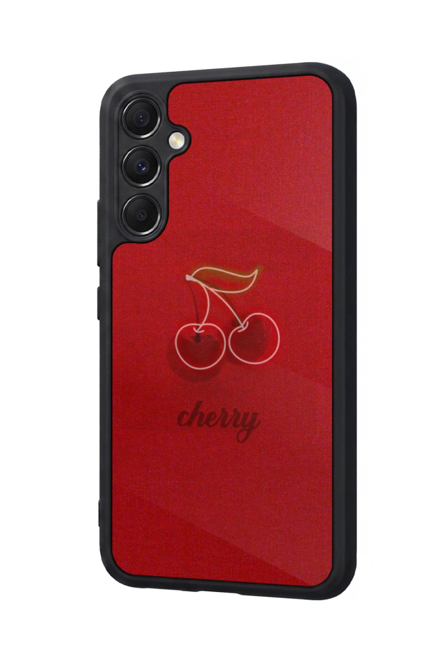 Samsung Galaxy A34 Uyumlu Kiraz Tasarımlı Glossy Premium Kılıf