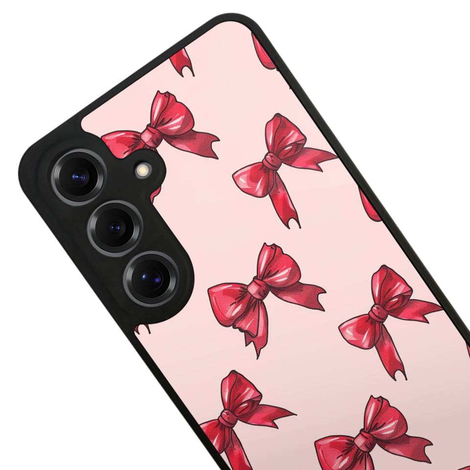 Samsung Galaxy S25 Uyumlu Kurdele Tasarımlı Glossy Premium Kılıf