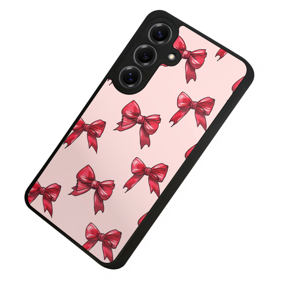 Samsung Galaxy S25 Uyumlu Kurdele Tasarımlı Glossy Premium Kılıf