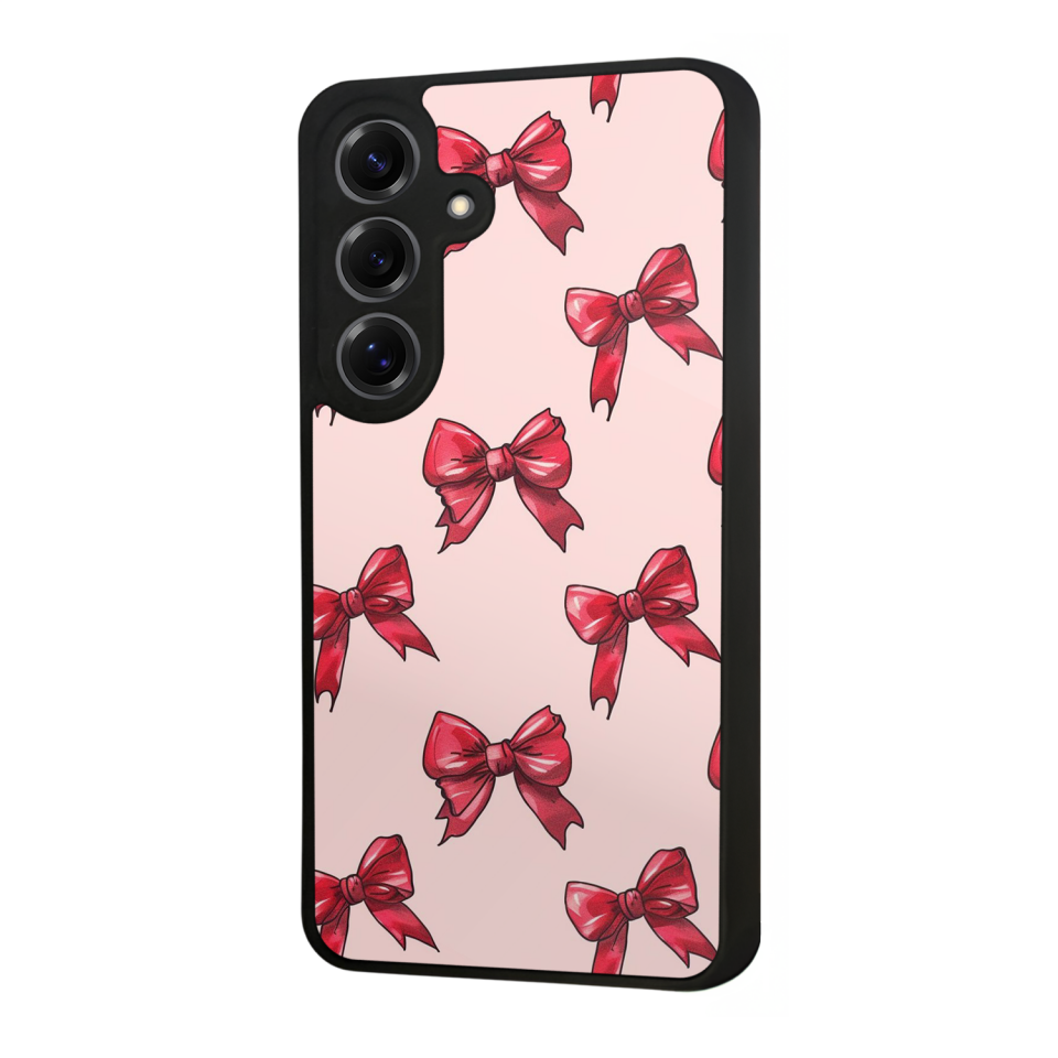 Samsung Galaxy S25 Uyumlu Kurdele Tasarımlı Glossy Premium Kılıf
