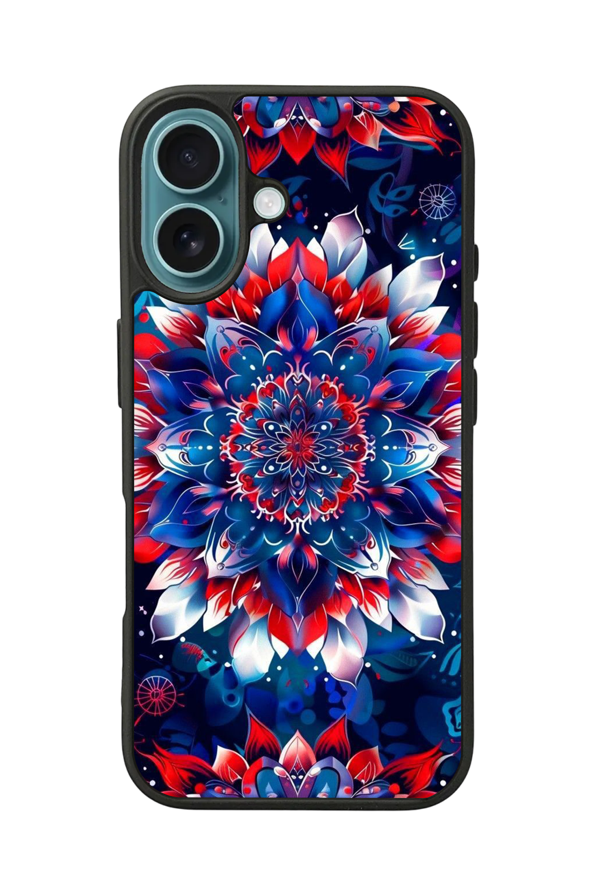 iPhone 16 Plus Uyumlu Mandala Tasarımlı Glossy Premium Kılıf