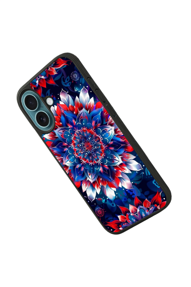 iPhone 16 Plus Uyumlu Mandala Tasarımlı Glossy Premium Kılıf