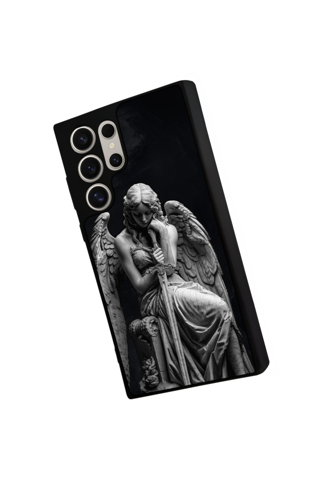 Samsung Galaxy S22 Ultra Uyumlu Melek Tasarımlı Glossy Premium Kılıf