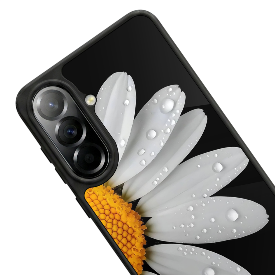 Samsung Galaxy A57 Uyumlu Papatya Tasarımlı Glossy Premium Kılıf