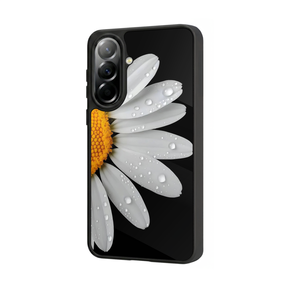 Samsung Galaxy A57 Uyumlu Papatya Tasarımlı Glossy Premium Kılıf