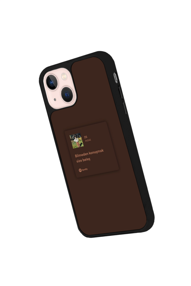 iPhone 15 Plus Uyumlu Sarki Sozleri Tasarımlı Glossy Premium Kılıf