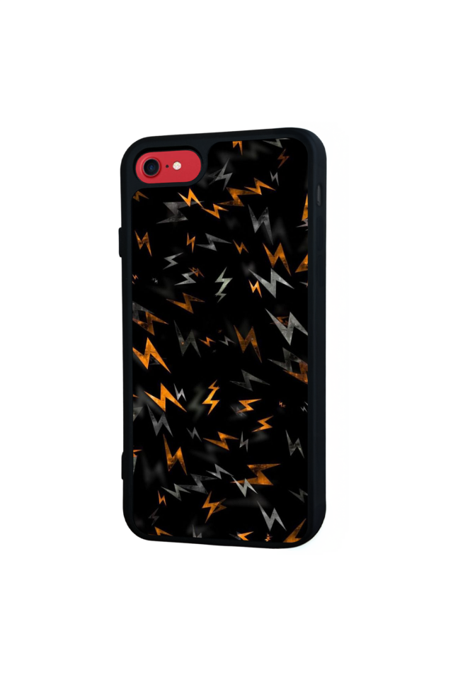 iPhone SE Uyumlu Simsek Tasarımlı Glossy Premium Kılıf