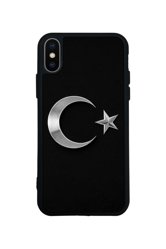 iPhone XS Max Uyumlu Türk Bayragi Tasarımlı Glossy Premium Kılıf