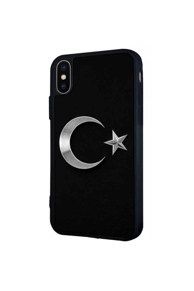 iPhone XS Max Uyumlu Türk Bayragi Tasarımlı Glossy Premium Kılıf
