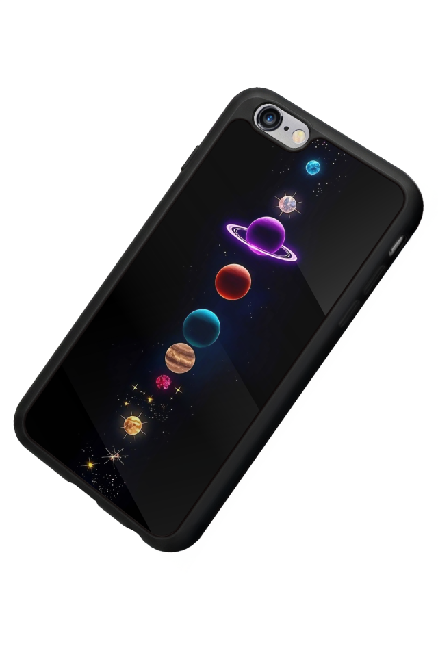 iPhone 6s Plus Uyumlu Uzay Tasarımlı Glossy Premium Kılıf