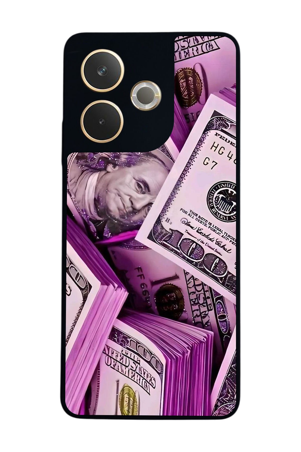 Oppo A5 Pro Uyumlu Money Para Tasarımlı Glossy Premium Kılıf